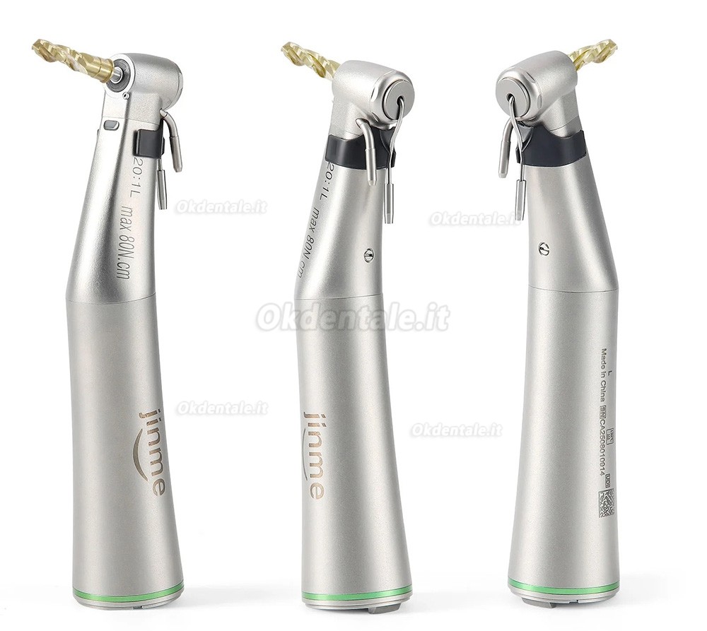 Manipolo contrangolo anello verde per impianto Jinme W201L a fibra ottica LED 20:1